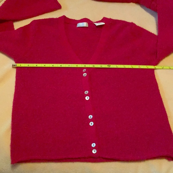 laetitia Sweaters - Laetitia red vintage pinup wool blend Cardi S EUC